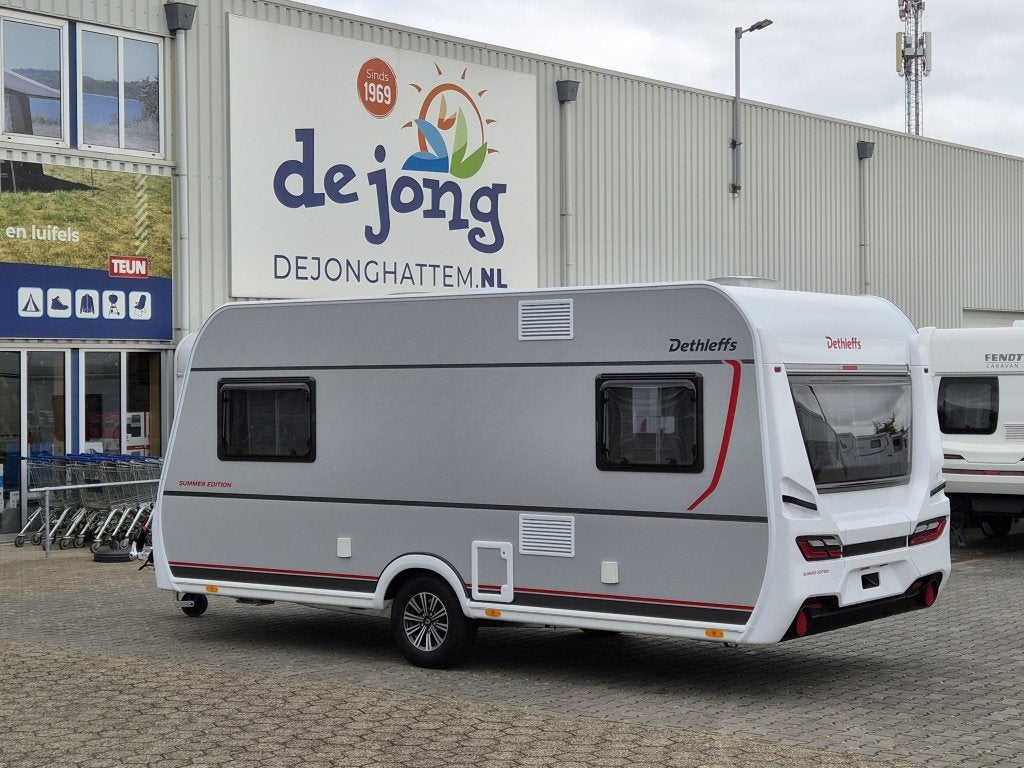 Dethleffs Summer Edition 460 EL Enkele bedden, Caravans en Kamperen, Standaardzit, Bedrijf, Dethleffs, Schokbreker