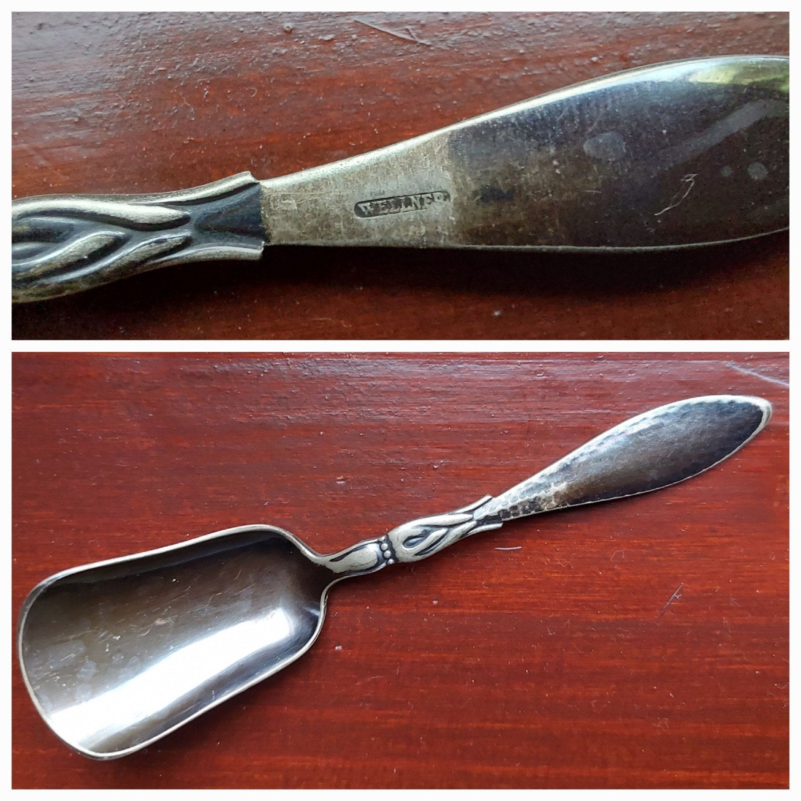 oud Wellner suikerschepje suikerlepel lepel - lengte 13cm, Ophalen of Verzenden