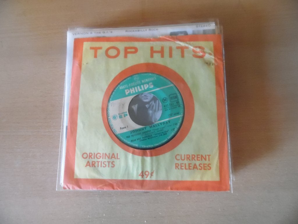 e.p. johnny hallyday. tes tendres années. ( tender tears )., Ophalen, Gebruikt, Overige genres, 7 inch