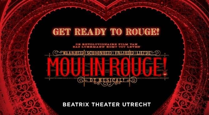 Prachtige Diamond tickets MOULIN ROUGE Zaterdag 30 mei, Tickets en Kaartjes, Theater | Musical, Drie personen of meer, Mei, Arrangement