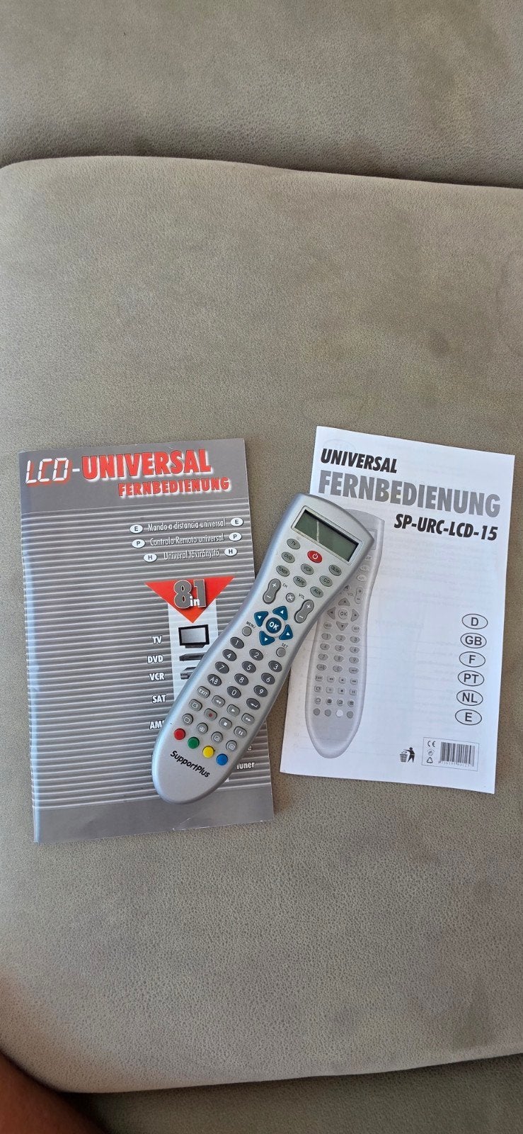 Universele afstandsbediening met LCD-scherm, Ophalen, Tv, Universeel, Zo goed als nieuw