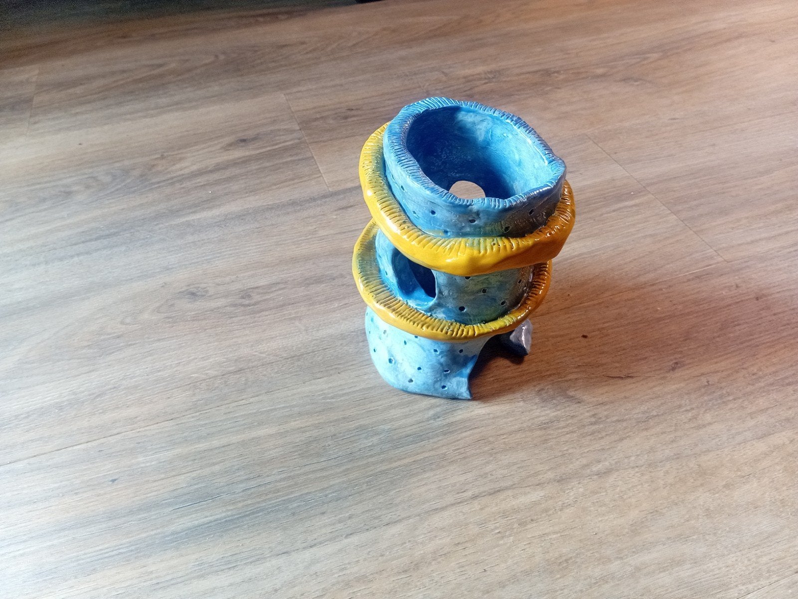 Unieke handgemaakte keramische ornament aquarium huis, Ophalen of Verzenden