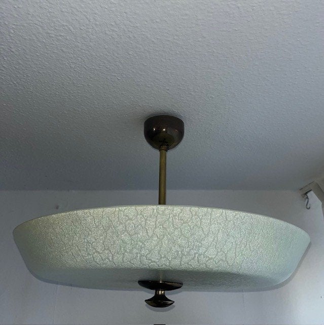 Antieke plafonniere, Antiek en Kunst, Antiek | Lampen, Ophalen of Verzenden