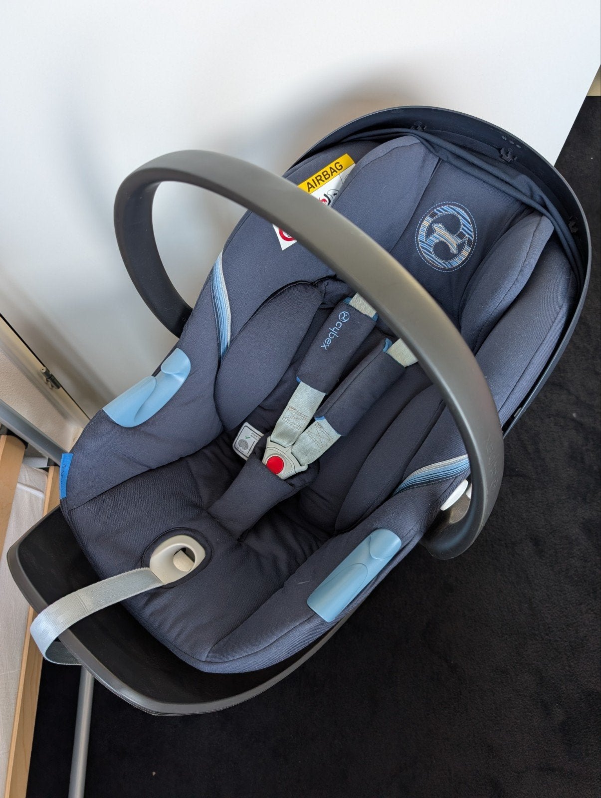 Autostoeltje Cybex Aton-M met isofix basis, Kinderen en Baby's, Autostoeltjes, Gebruikt, Verstelbare rugleuning, Isofix, 0 t/m 13 kg