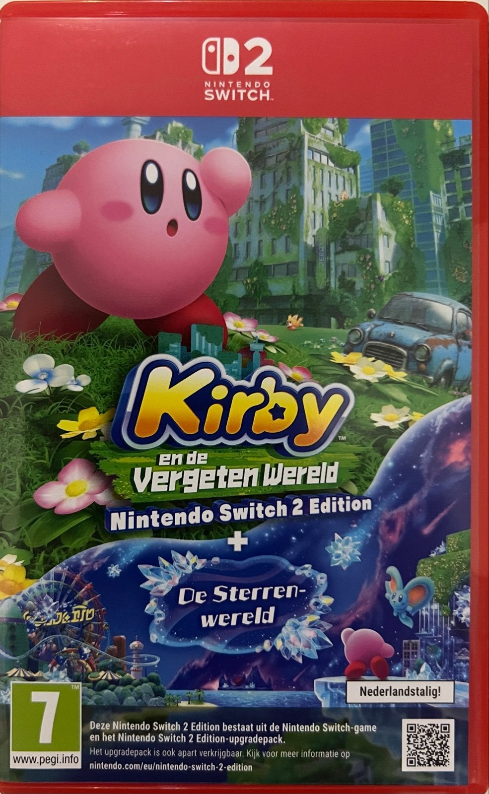 Kirby en de Vergeten Wereld + De Sterrenwereld (Switch 2), 2 spelers, Eén computer, Ophalen of Verzenden, Zo goed als nieuw