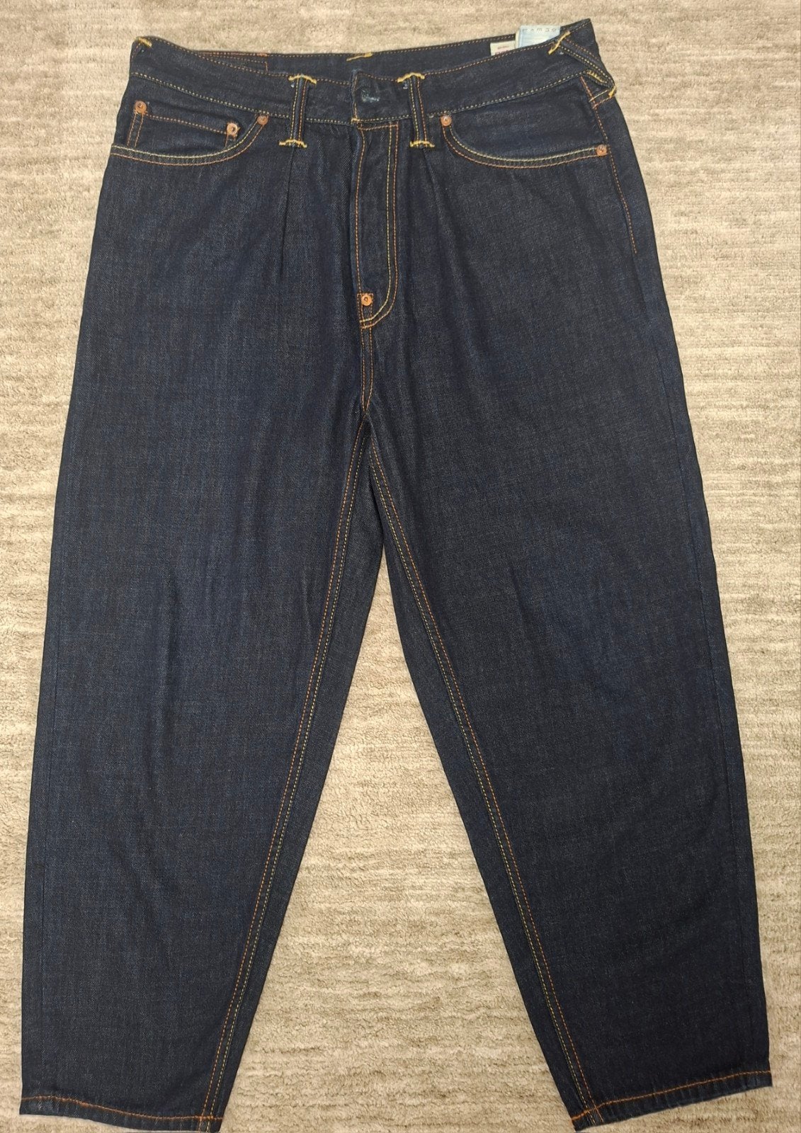 EVISU Herenjeans Maat 31 - Donkerblauw Denim, Blauw, Ophalen of Verzenden, Zo goed als nieuw, EVISU