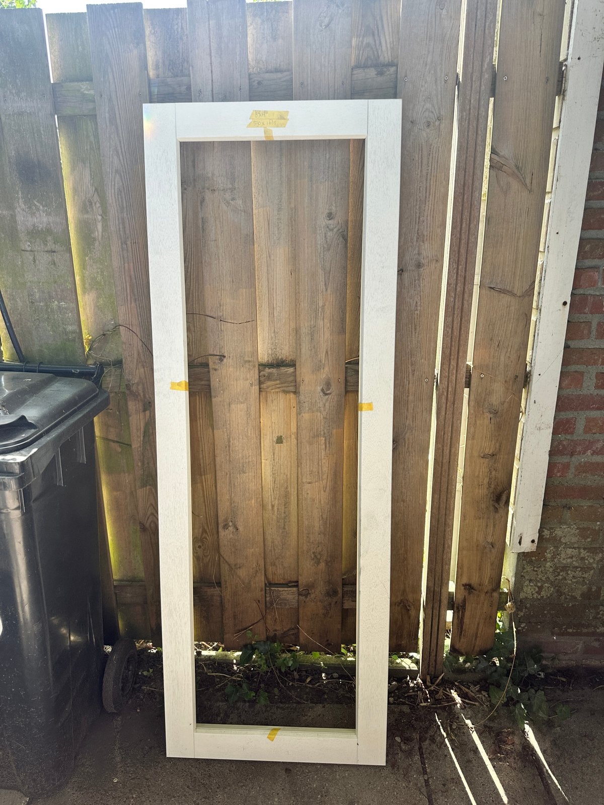 Draairaam 54 mm ,meranti,wit gegrond,voor hr++ glas, Ophalen, Minder dan 80 cm, Nieuw, Dubbelglas