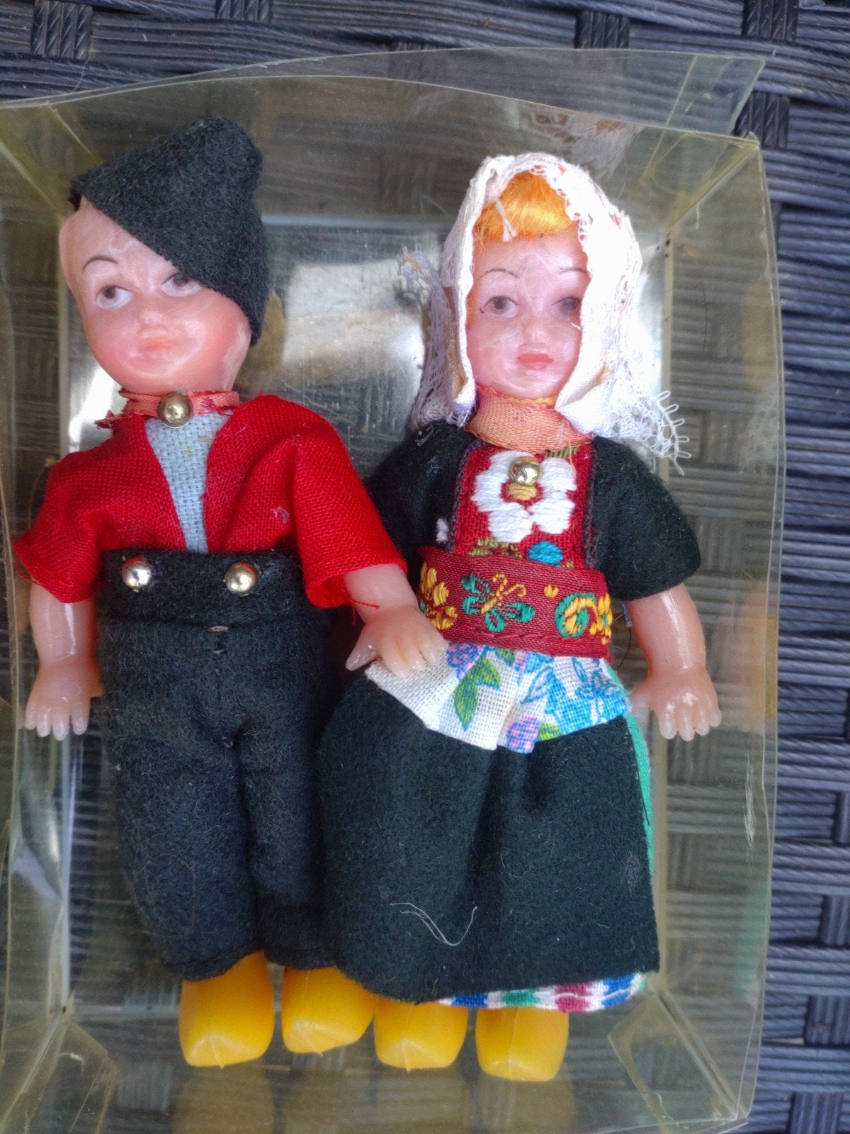 Vintage Nederlandse Klederdracht Poppen - Jongen en Meisje, Verzamelen, Poppen, Ophalen of Verzenden, Gebruikt, Pop