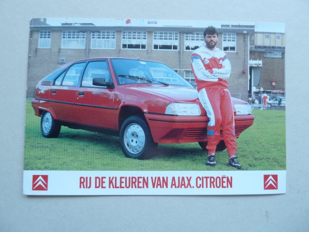 Spelerskaart. Barry.Hulshoff.  Ajax. 1987/1988, Ophalen of Verzenden, Zo goed als nieuw, Ajax, Spelerskaart
