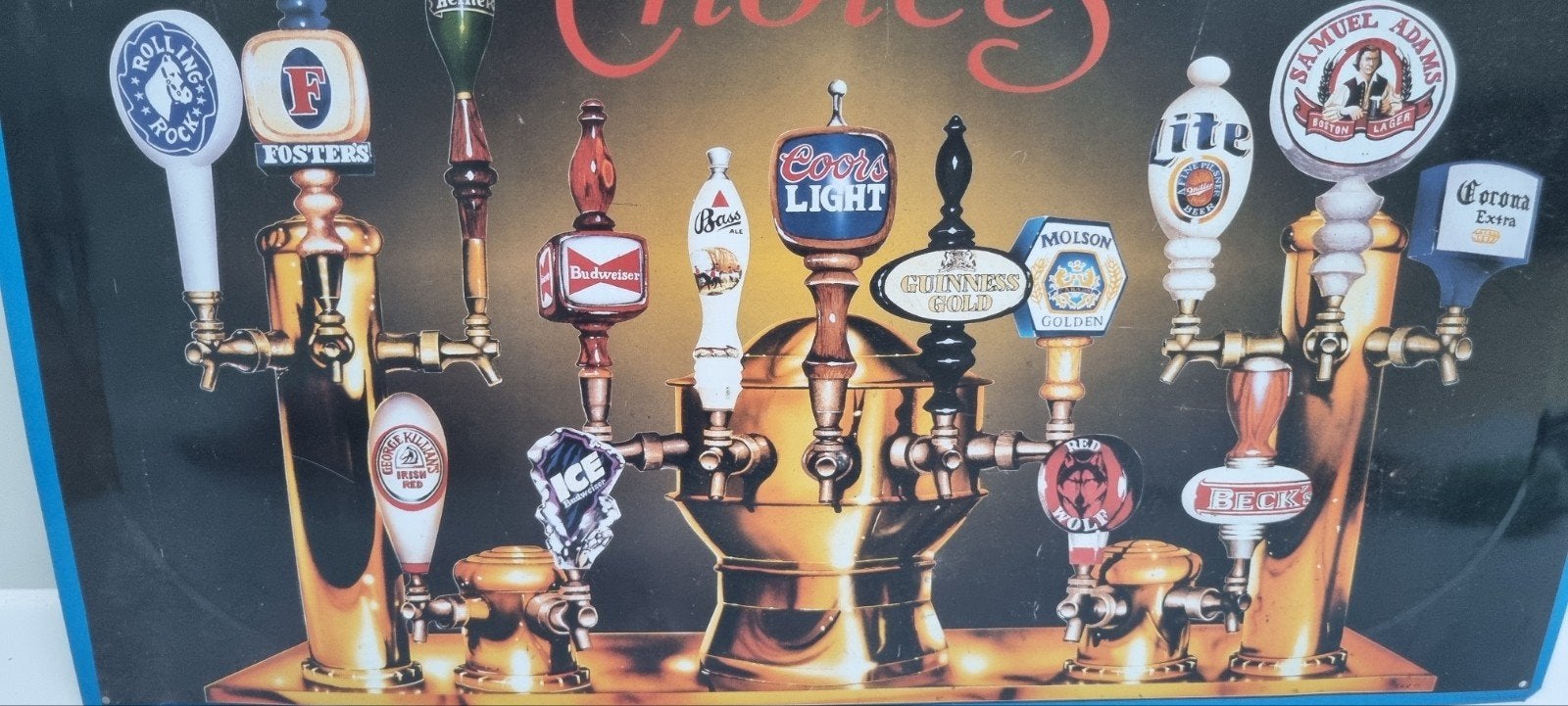 Mancave tap bord bier reclamebord, Verzamelen, Ophalen of Verzenden, Gebruikt, Reclamebord