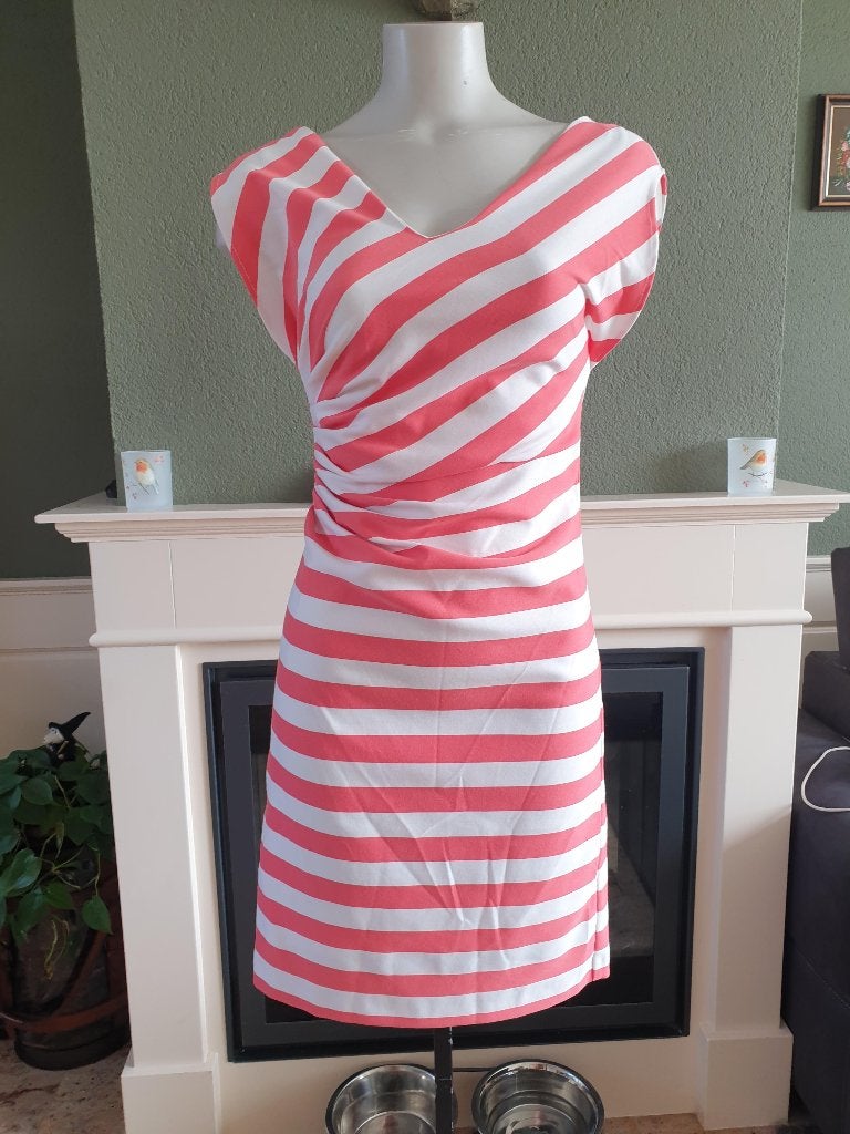 Steps schitterende wit oranje roze jurk 34 XS, Verzenden, Zo goed als nieuw, Knielengte, Steps