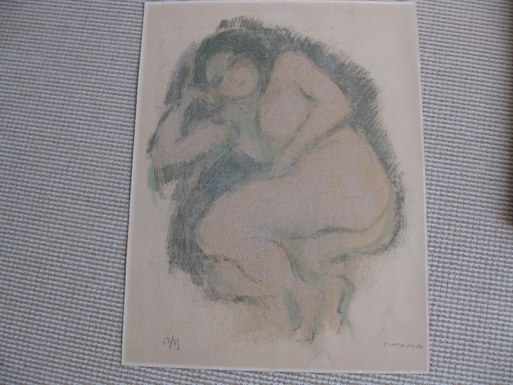 Piet Cottaar, kleurenlitho. 63/69., Antiek en Kunst, Kunst | Litho's en Zeefdrukken, Gesigneerd, Ophalen of Verzenden, Lithografie