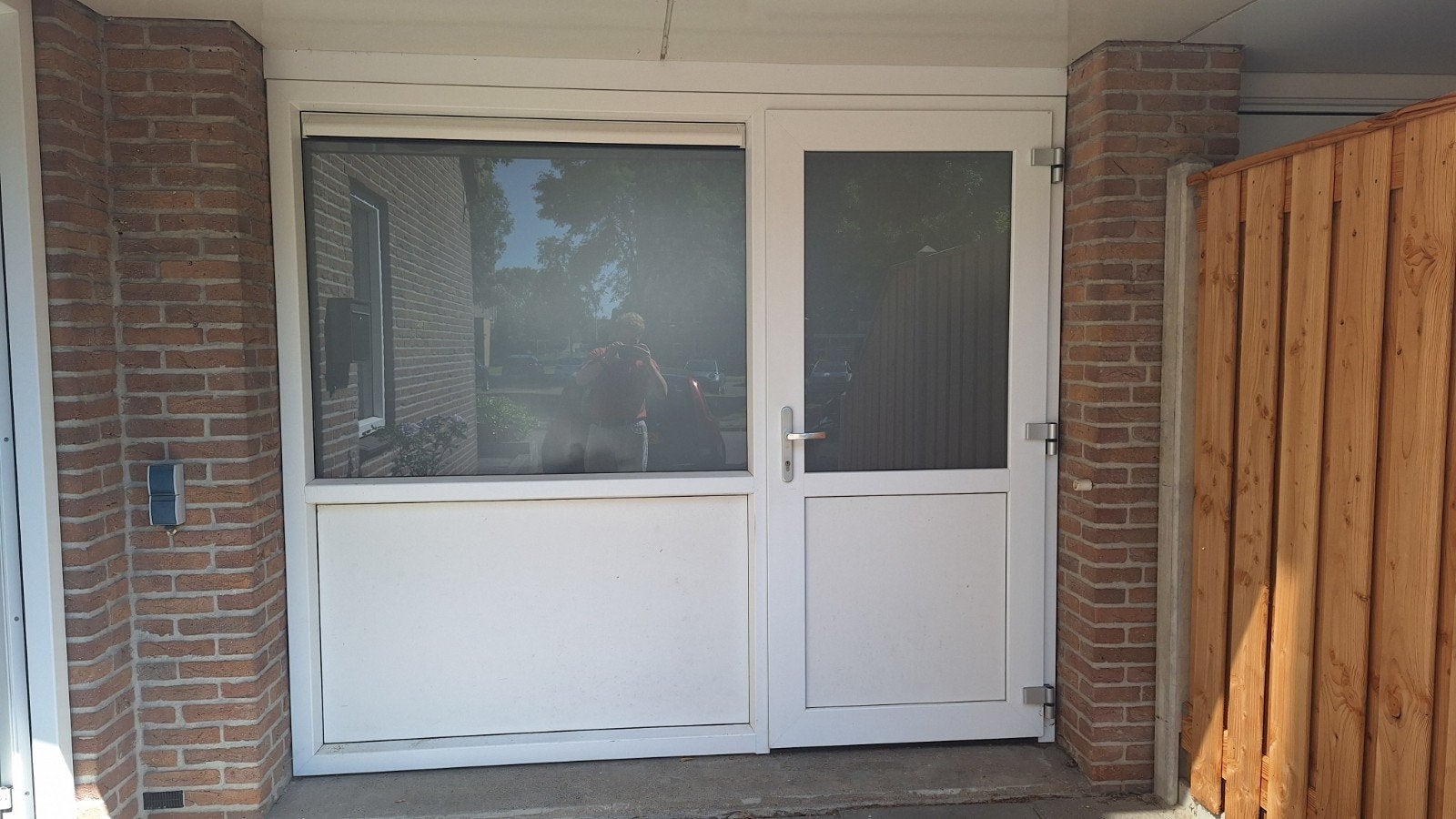 Kunststof pui met HR++ glas + ventilatierooster (250x216 cm), Ophalen, Glas, 120 cm of meer, 215 cm of meer