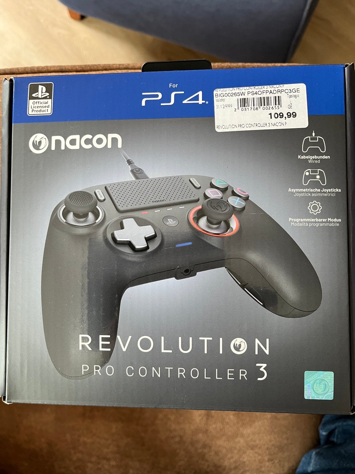Nacon Revolution Pro Controller 3 voor PS4, Ophalen of Verzenden, Zo goed als nieuw, Controller, PlayStation 4