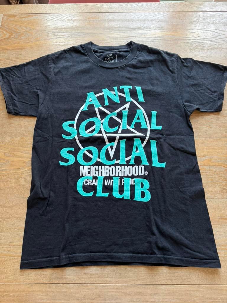 ASSC x Neighborhood shirt zwart – maat M – topstaat, Ophalen of Verzenden, Zo goed als nieuw, Maat 48/50 (M), Zwart