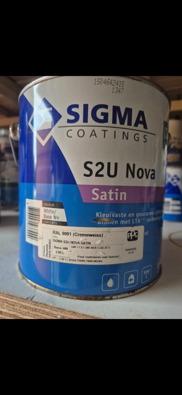 2x Sigma S2U Nova Satin en 1x S2U Allure Gloss verf, Ophalen, Nieuw