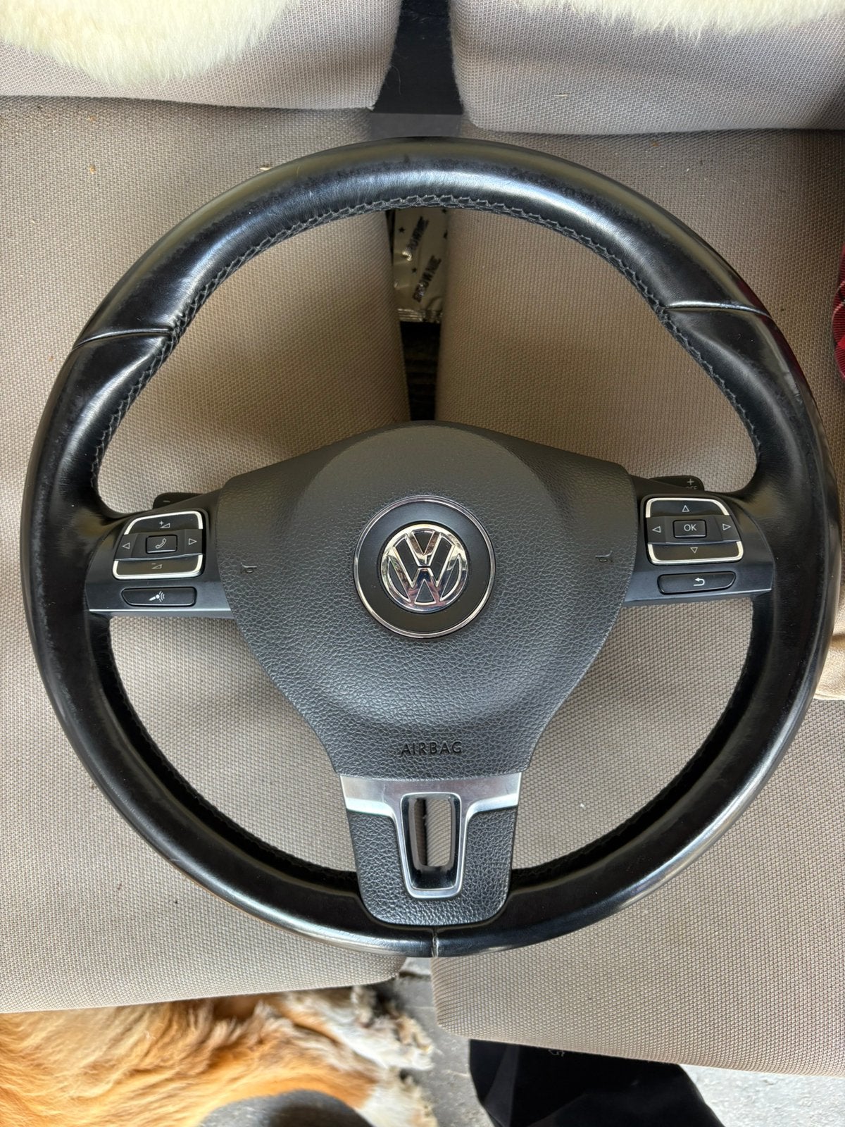 Volkswagen stuurwiel compleet, Auto-onderdelen, Ophalen of Verzenden, Gebruikt, Volkswagen