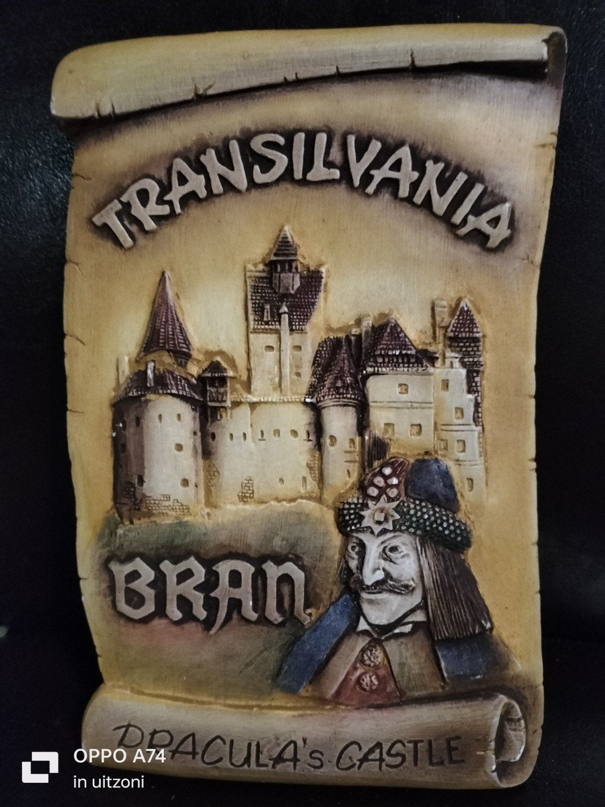 Handgemaakt Transsylvanië Bran Kasteel Dracula Plaquette, Verzamelen, Ophalen of Verzenden, Dier
