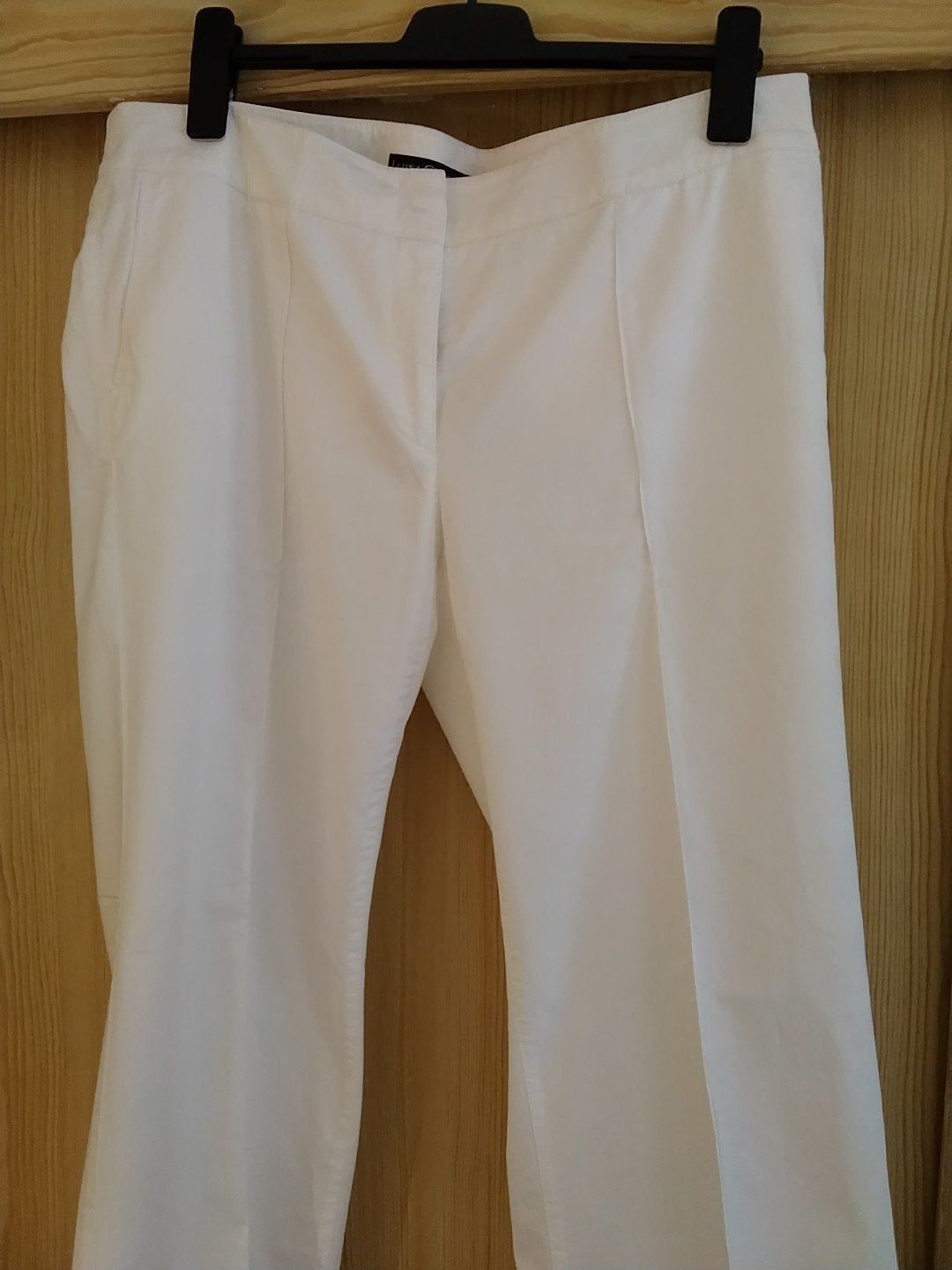 dunne witte broek van luisa cerano maat 46, Kleding | Dames, Ophalen of Verzenden, Zo goed als nieuw, Wit, Broek of Spijkerbroek