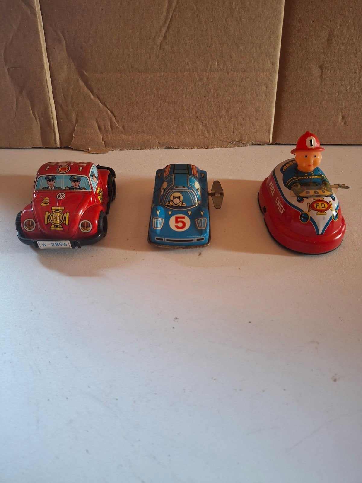 kavel van 3 vintage blikken auto's-Japan(60/70), Verzamelen, Blikken, Ophalen of Verzenden, Gebruikt, Overige