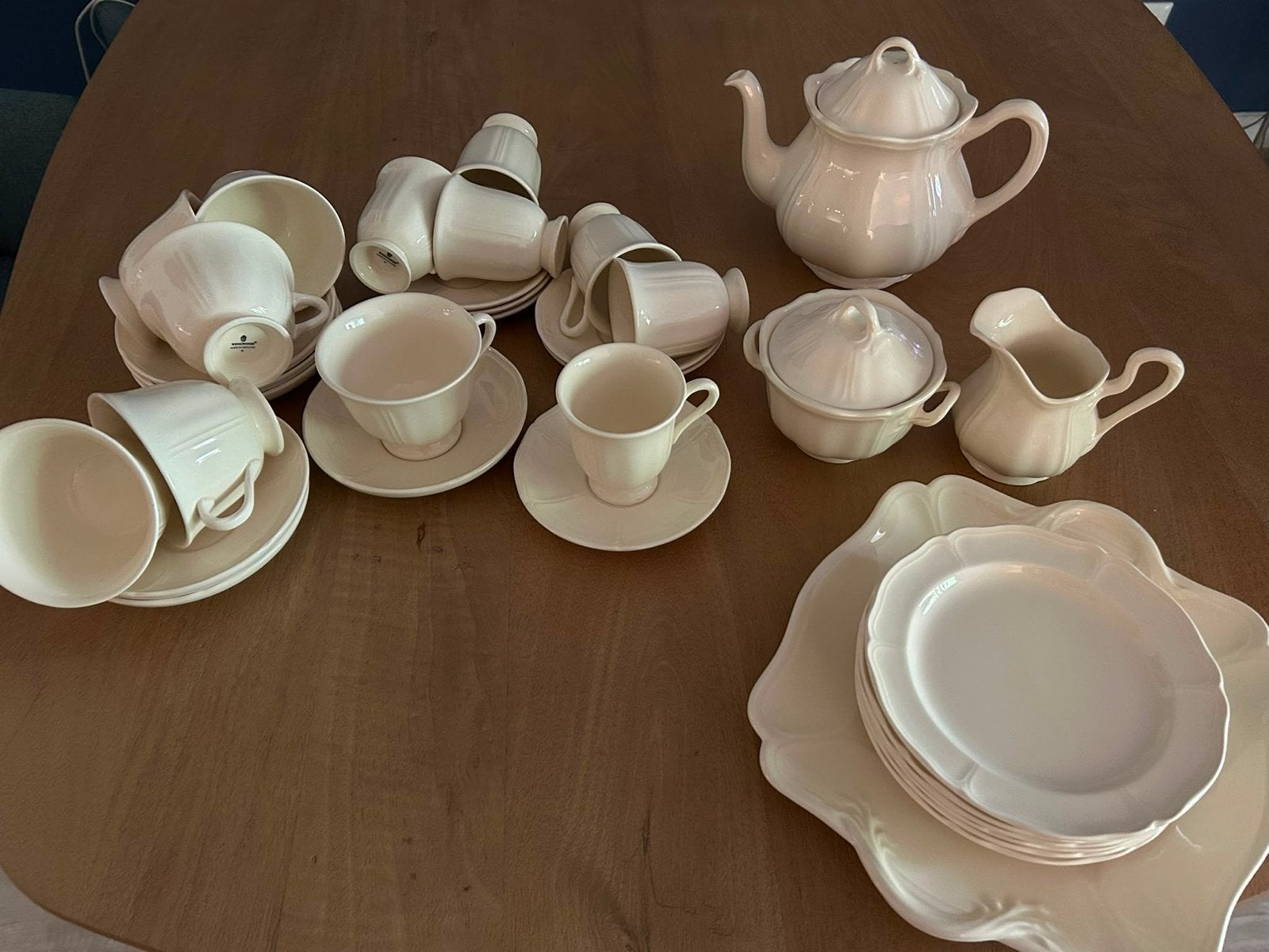 Wedgwood Queens Plane koffie thee servies 6 persoons, Ophalen, Overige merken, Zo goed als nieuw, Kop(pen) en/of Schotel(s)
