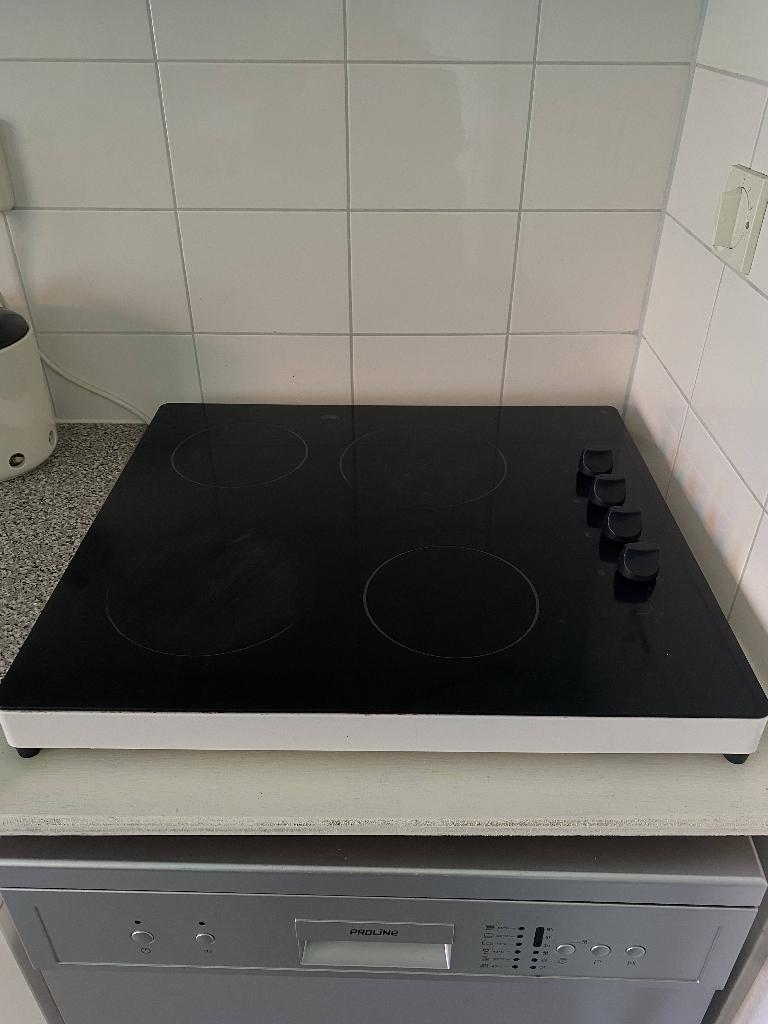 ETNA keramische kookplaat 4 pits – EKP358WIT – goed werkend, Gebruikt, Verzenden, Keramisch, 4 kookzones