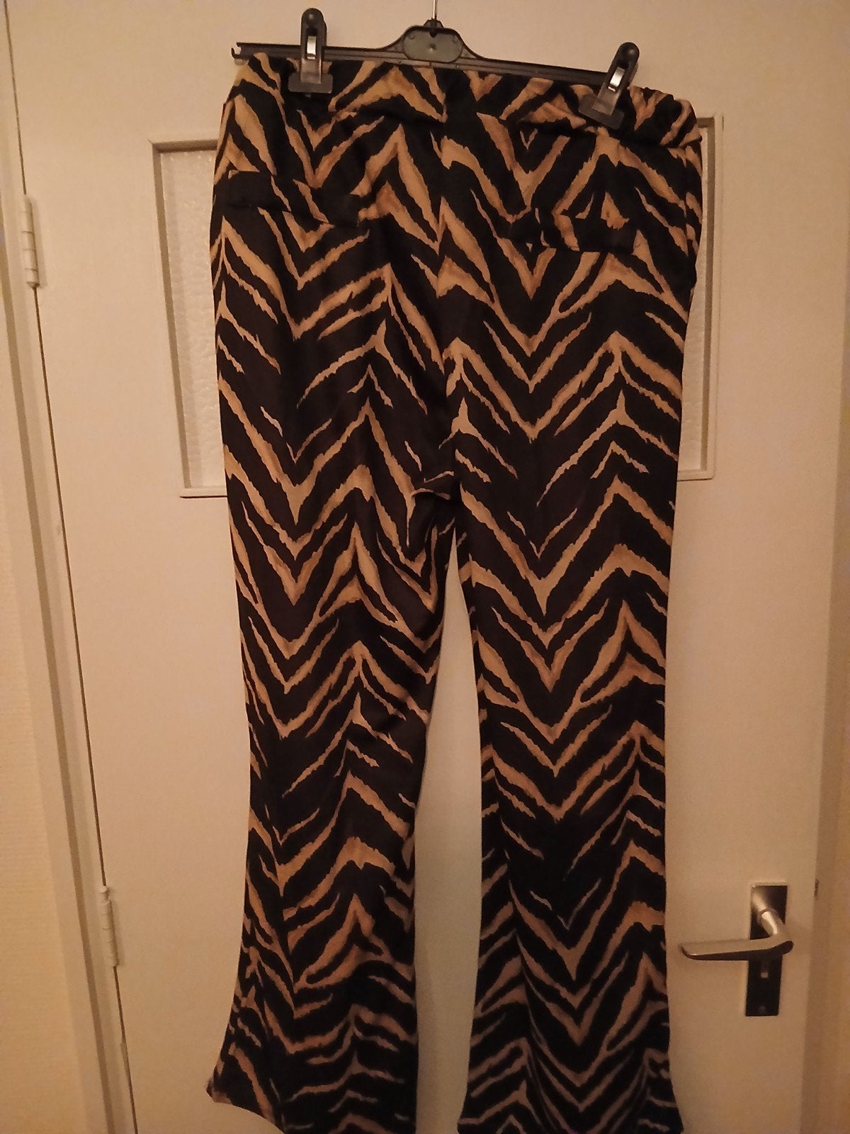 flair broek maat 46 zwart beige, Zwart, Maat 46/48 (XL) of groter, Ophalen of Verzenden, Zo goed als nieuw