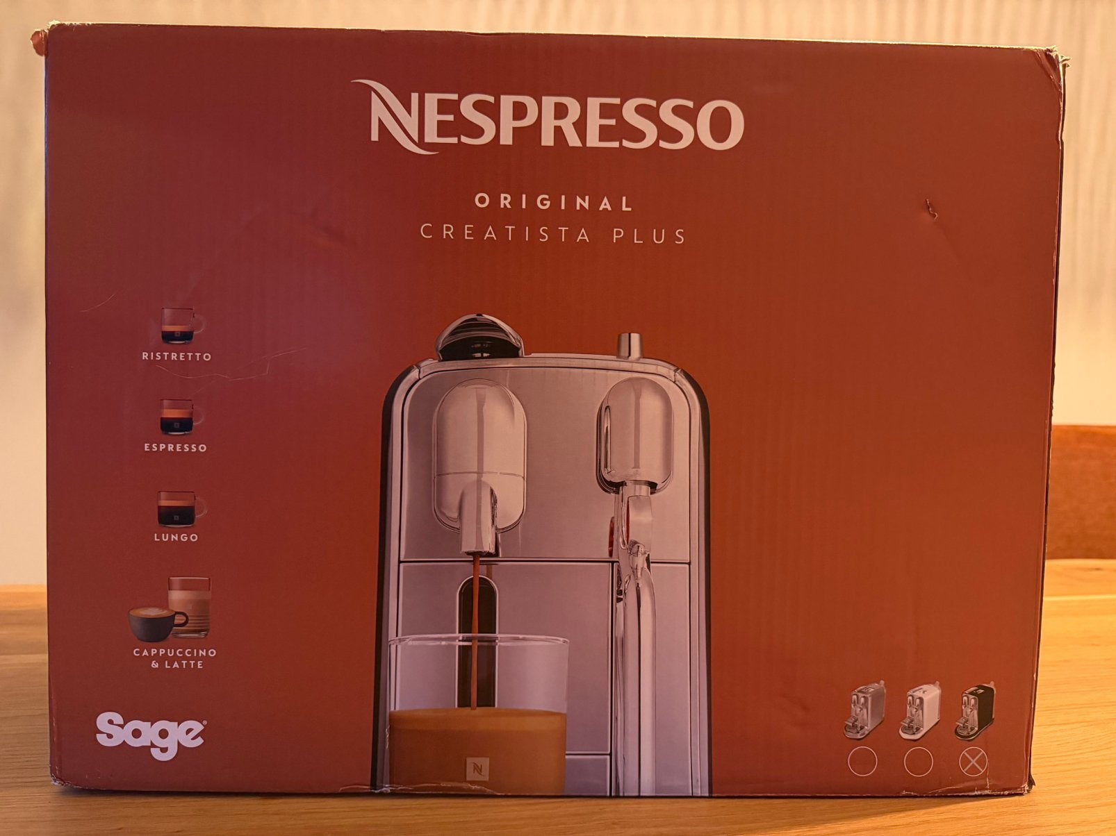 Sage Nespresso Plus Creatista - black, Ophalen, Koffiepads en cups, Espresso apparaat, Nieuw