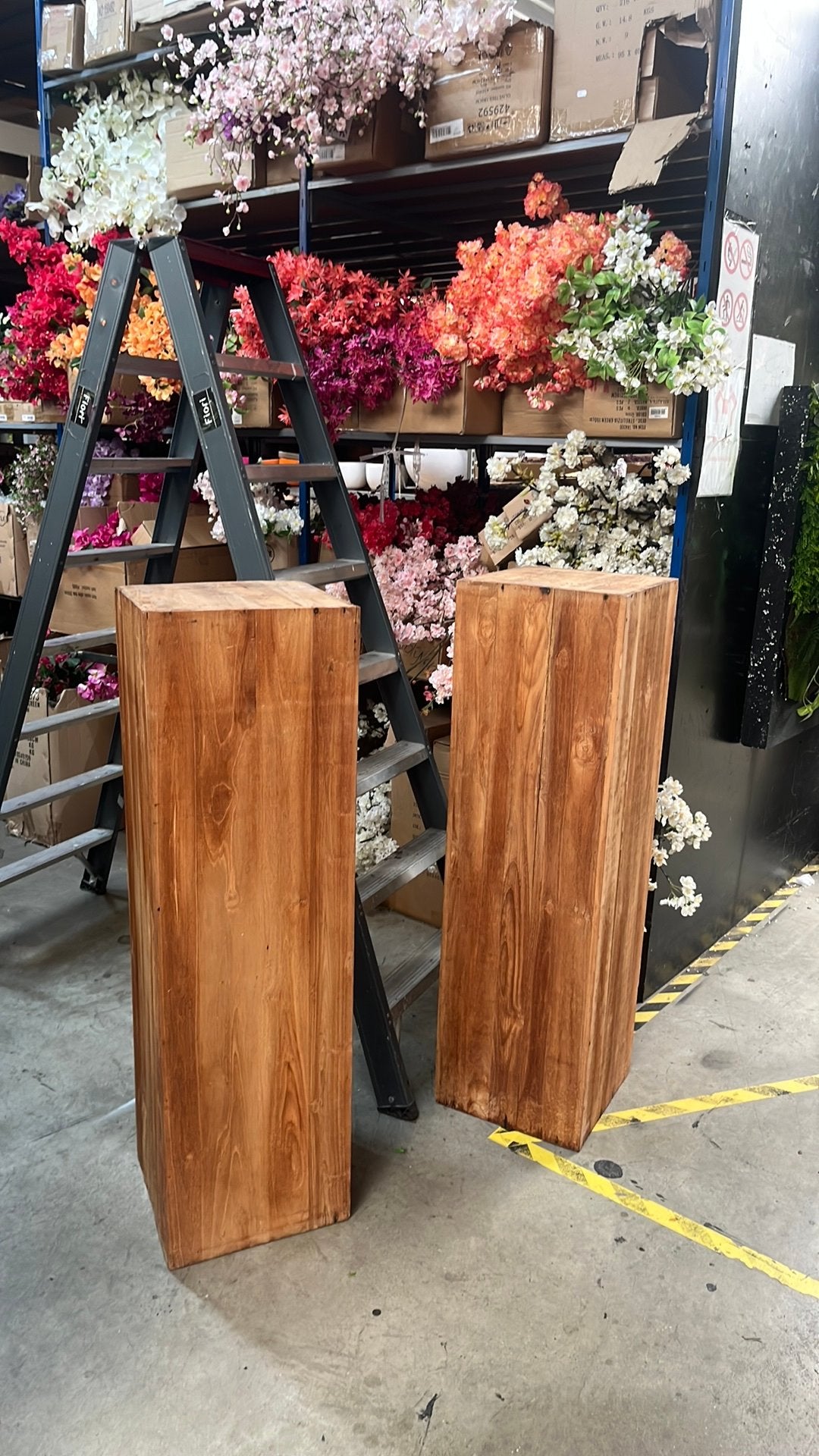 Houten decoratie zuilen, Ophalen of Verzenden, Zo goed als nieuw