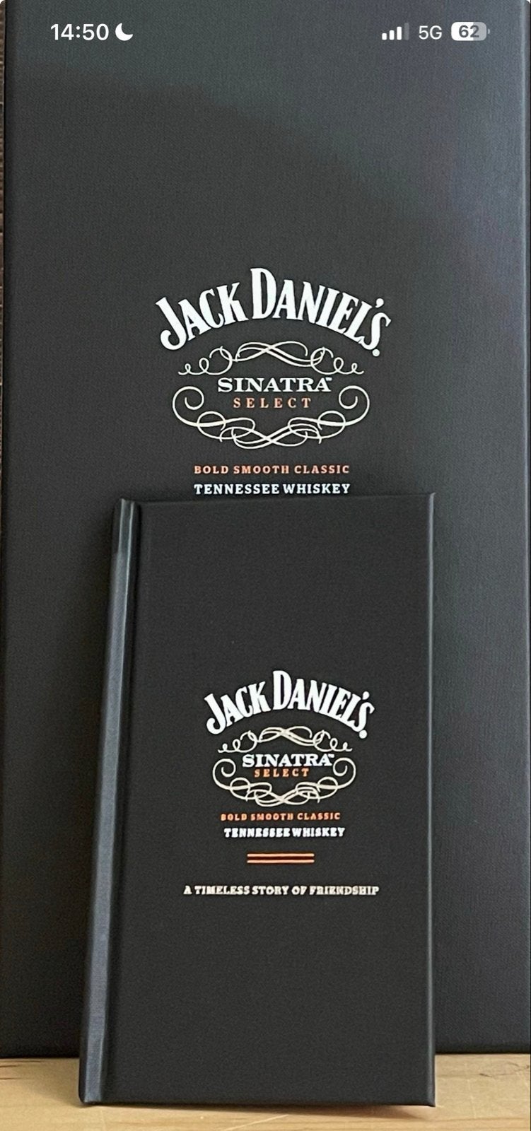 Lege Jack Daniel's Sinatra Select fles, doos en boekje, Ophalen of Verzenden, Gebruikt