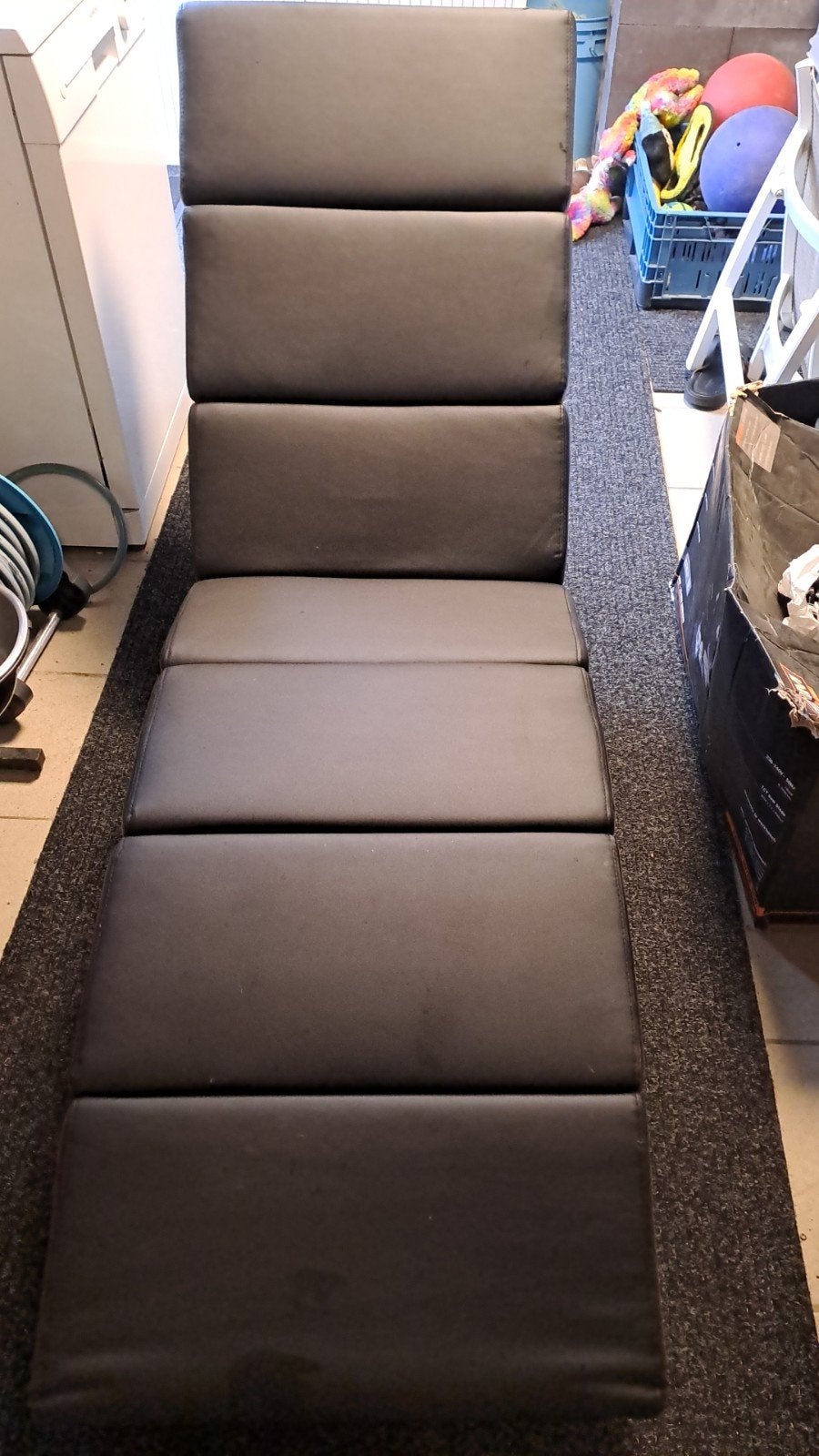 Casaria Ligstoel Zwart -, Huis en Inrichting, Ophalen, Gebruikt, Zwart, Eén