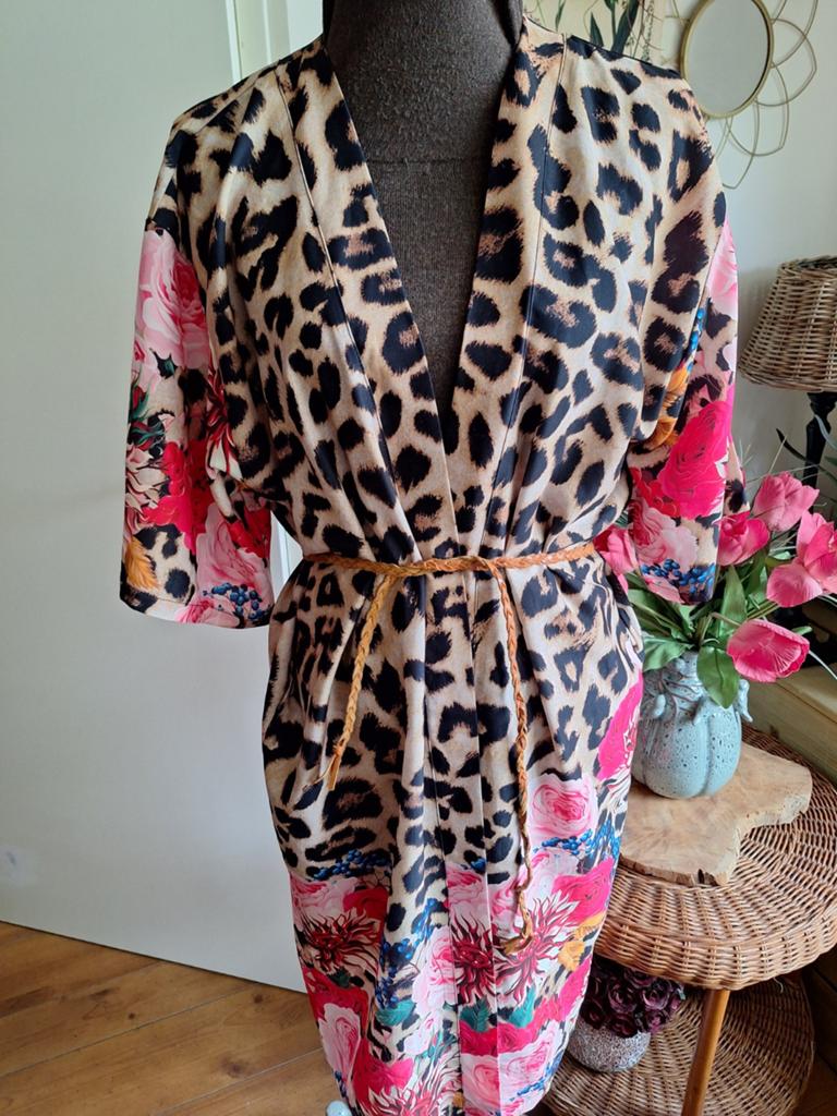 Kimono tuniek jurk maat l xl, Kleding | Dames, Ophalen of Verzenden, Zo goed als nieuw, Overige kleuren