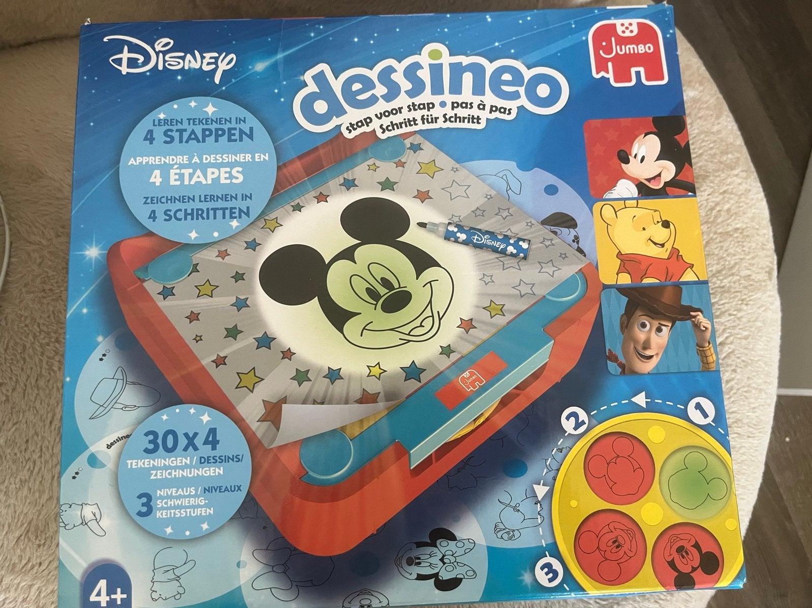 Disney Dessineo Tekenprojector Mickey Mouse Jumbo 4+, Ophalen of Verzenden, Nieuw, Knutselen, Met licht