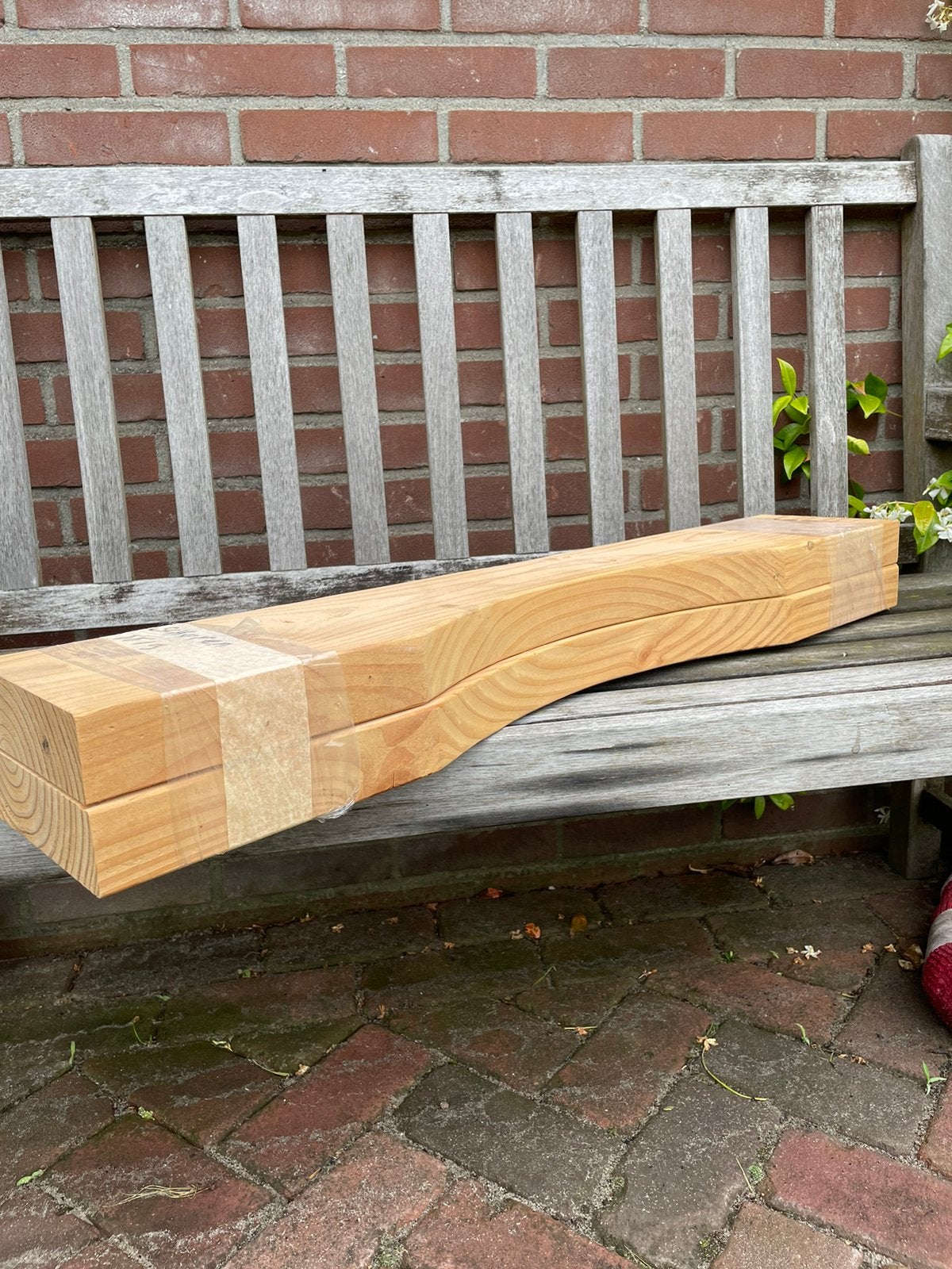 2 Douglas schoren, Doe-het-zelf en Verbouw, Hout en Planken, Ophalen, Minder dan 25 mm, Zo goed als nieuw, Plank