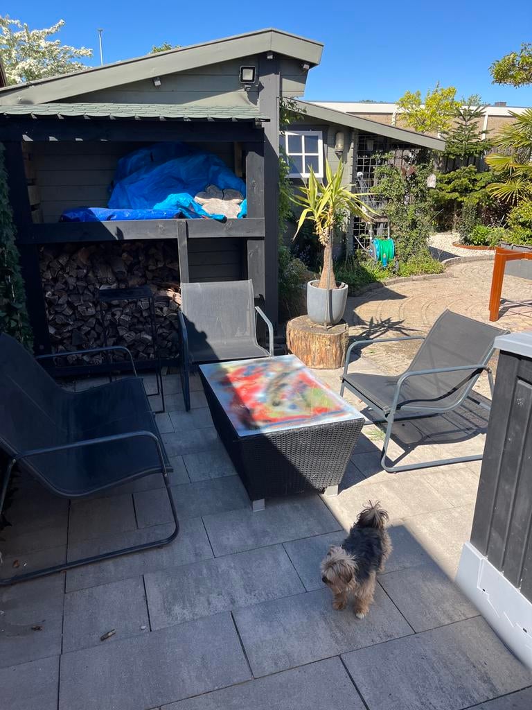 Tuin set, Tuin en Terras, Tuinhuizen, Ophalen of Verzenden, Gebruikt, Metaal, Overige typen