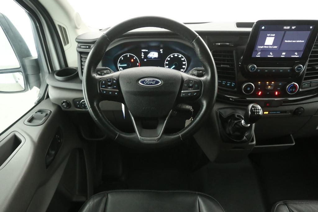 Ford Transit 2.0 TDCI L3H2 170PK Trail | Airco | Adap. Cruis, Auto's, Bestelauto's, Euro 6, 4 cilinders, 2500 kg, Wit