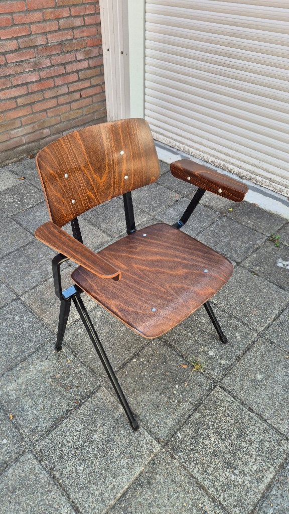 vintage stoelen galvanitas, Huis en Inrichting, Gebruikt, Bruin, Vintage, Ophalen of Verzenden
