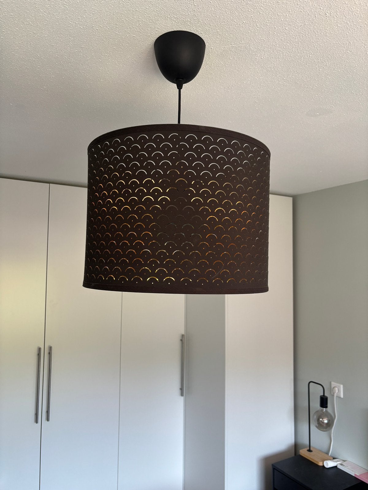 Lampenkap nymo ikea, Meerkleurig, 44 cm, Rond, Zo goed als nieuw