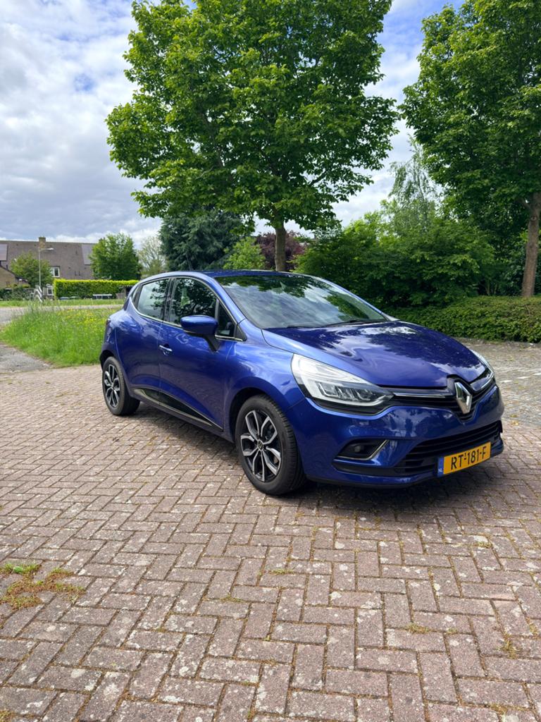 Renault Clio Intens TCe 90pk Eco2 S&S 2018 Blauw, Voorwielaandrijving, 898 cc, Blauw, Leder en Stof