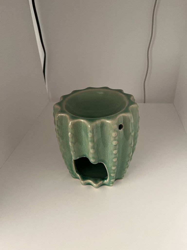 Cactus Wax Brander - Groen Keramiek, Ophalen, Groen