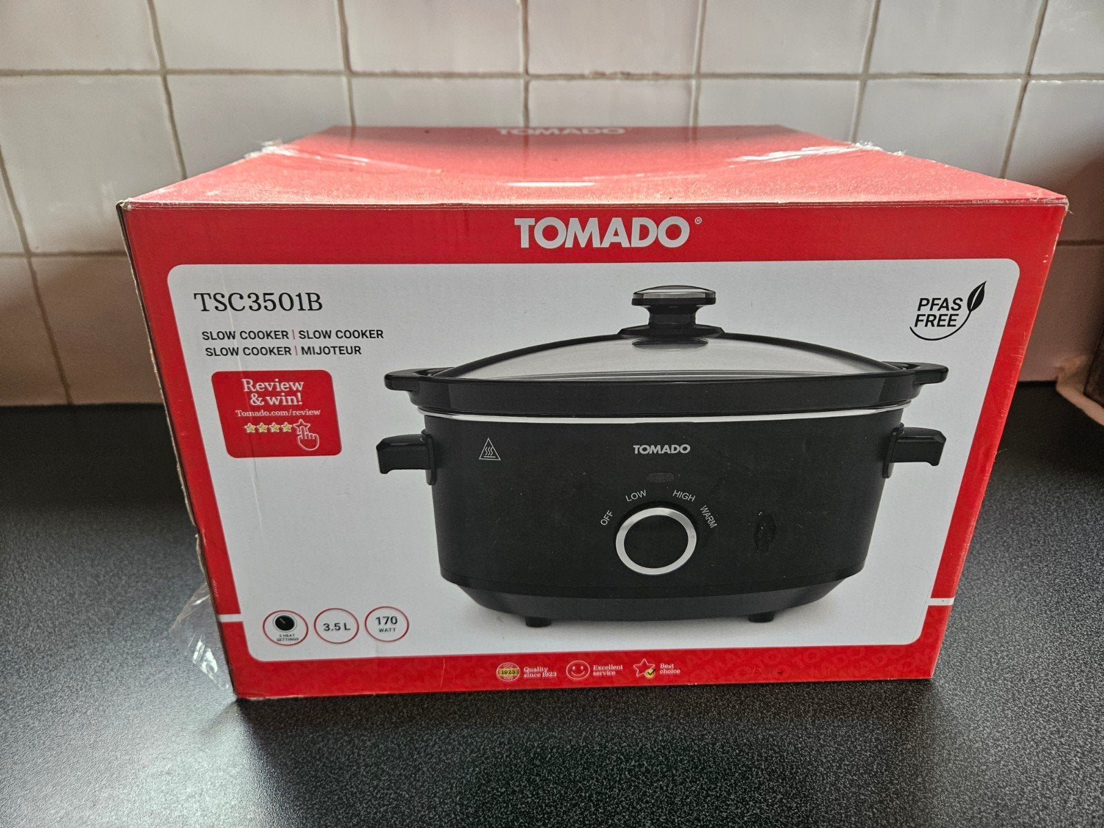 Tomado TSC3501B Slowcooker - Nieuw, Ophalen of Verzenden, Nieuw