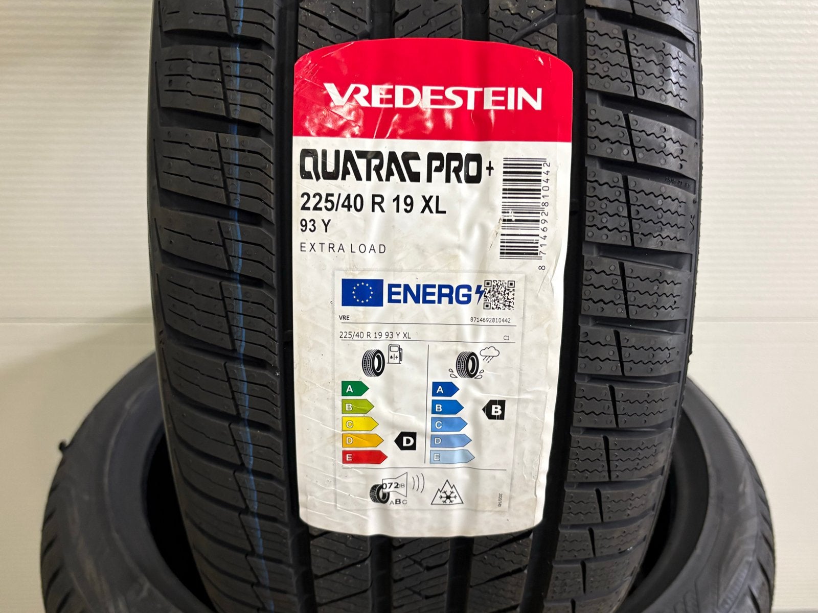 4X Vredestein Quatrac Pro+ 225/40R19XL 93Y All-Season Banden, Auto-onderdelen, Banden en Velgen, 19 inch, Nieuw, Ophalen of Verzenden