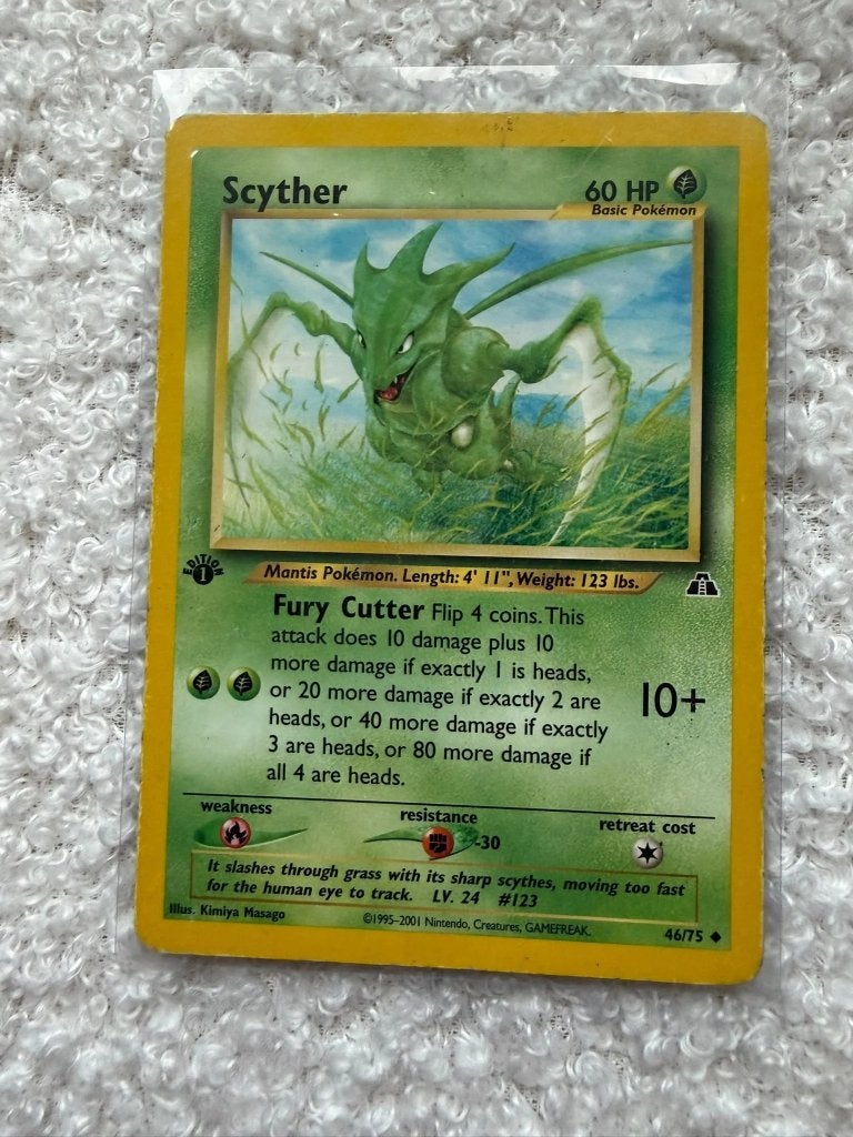 Pokémon bundel 4 kaarten met Koffing en Scyther en meer, Hobby en Vrije tijd, Verzenden, Gebruikt, Meerdere kaarten