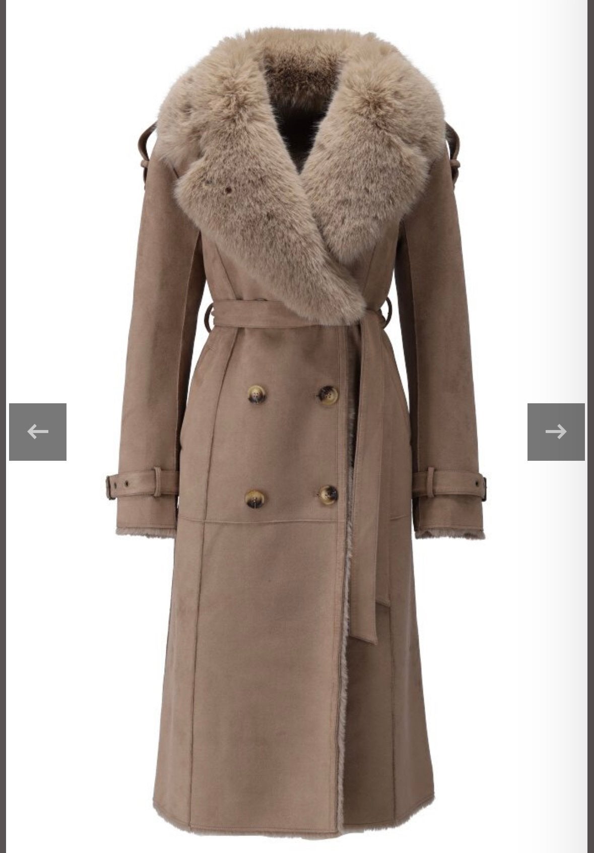 Faux fur coat, Kleding | Dames, Ophalen, Zo goed als nieuw, Maat 42/44 (L), Beige