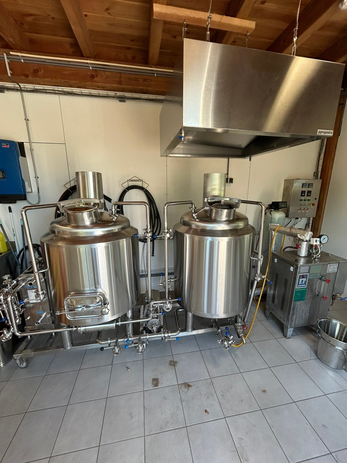 Brouwinstallatie 230L incl Etiketteermachine, Ophalen
