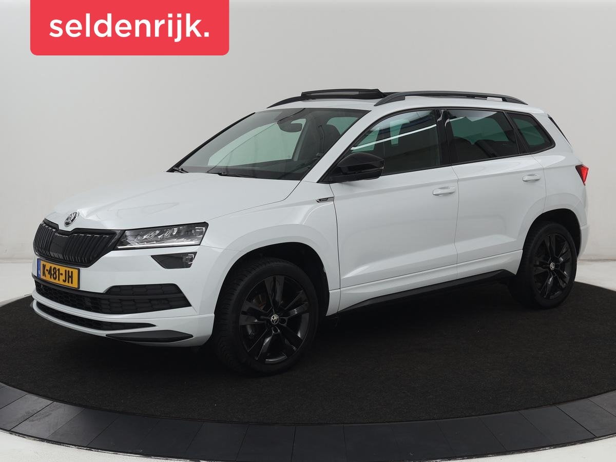 Skoda Karoq 1.5 TSI Sportline | Panoramadak | Stoelverwarmin, Auto's, 4 cilinders, 150 pk, Wit, Karoq