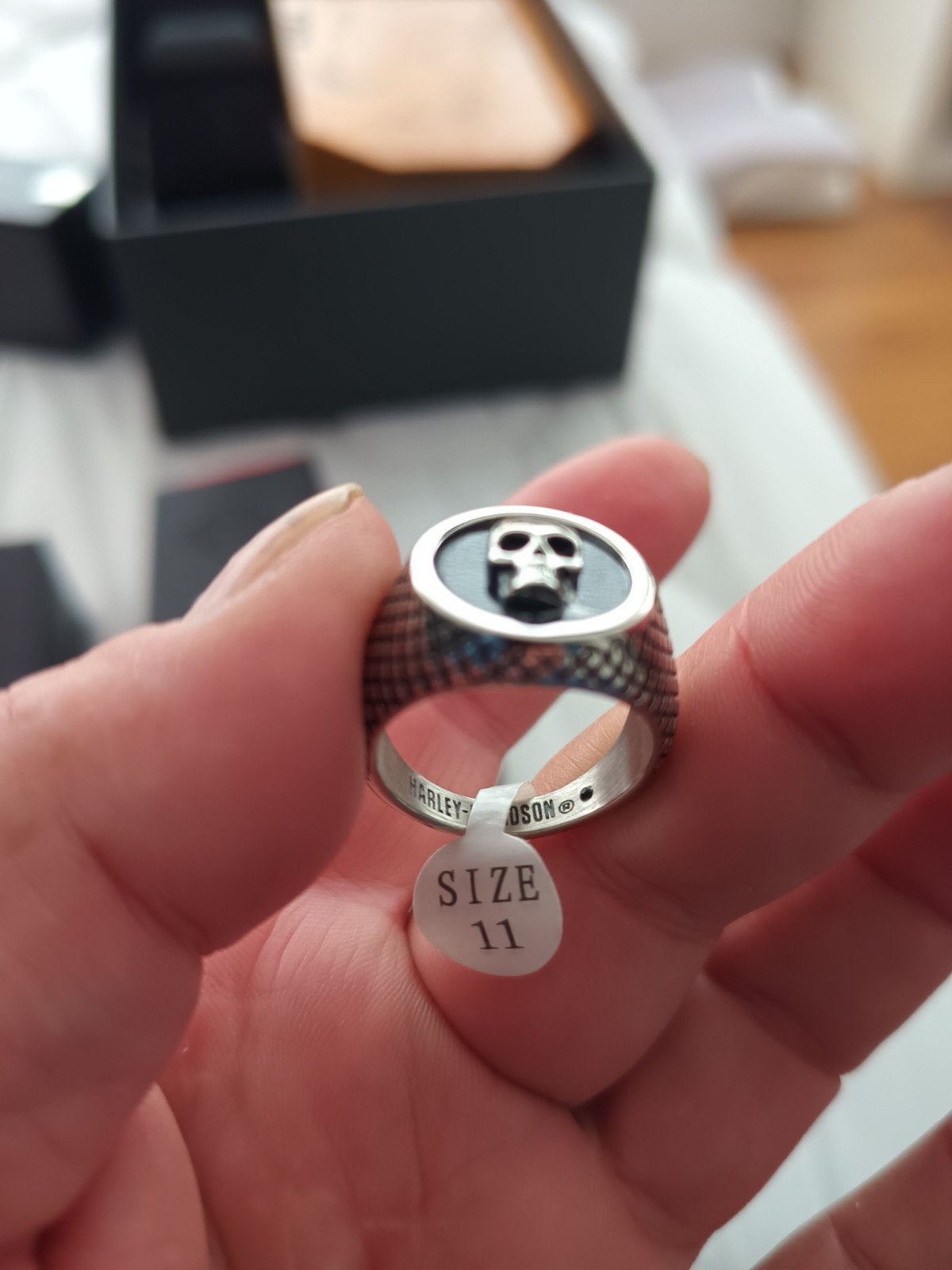 Harley Davidson skull ringen, Ophalen of Verzenden, Nieuw