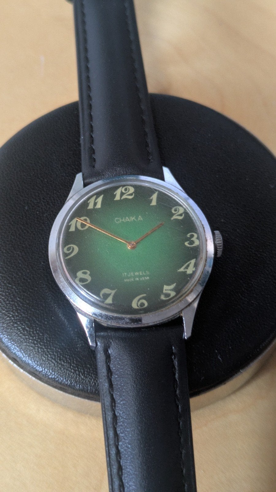 Vintage Chaika soviet russisch horloge, Overige merken, Staal, Met bandje, Polshorloge
