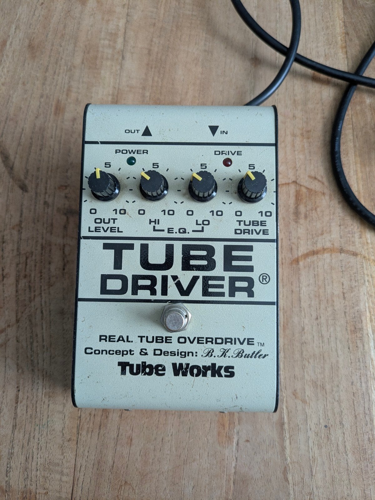 Tube Works Tube Driver Real Tube Overdrive Pedaal '98, Ophalen of Verzenden, Gebruikt, Distortion, Overdrive of Fuzz
