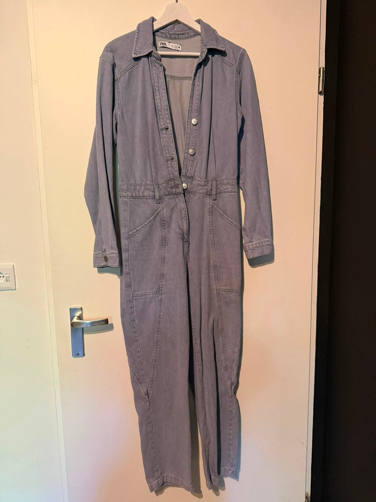 Zara denim jumpsuit maat 38, Ophalen of Verzenden, Gedragen, Maat 38/40 (M), Blauw